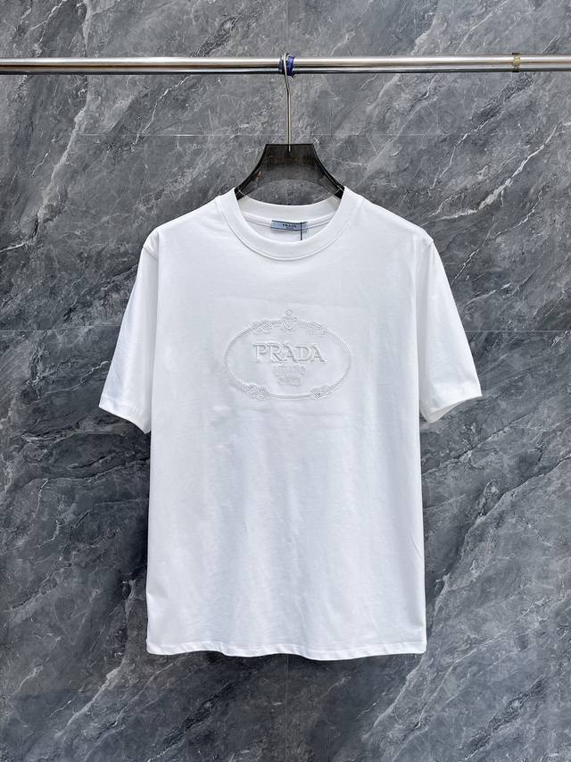 Prada Three Complete Labels 2025 Summer Newest Short-Sleeved Counters Are Availa