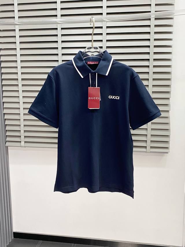 gucci Exclusive New Original Men's Casual Polo Short-Sleeved High-End Customi