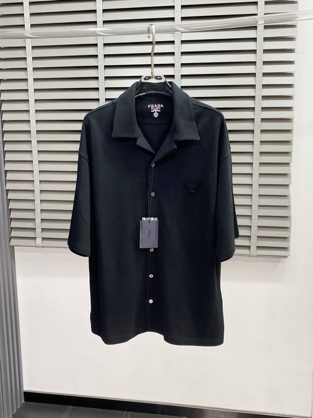 prada Prada Exclusive New Original Men's Casual Shirt High-End Customization