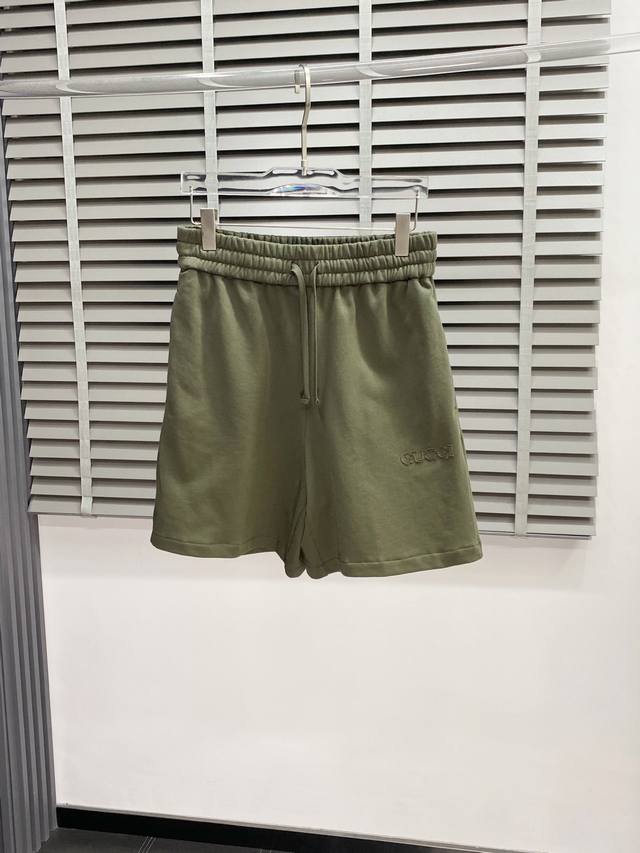 gucci Exclusive New Casual Embroidered Cotton Shorts High-End Version Custom-