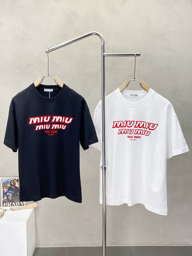 miumiu Exclusive Supply Of New Original Men's Casual Short-Sleeved High-End C