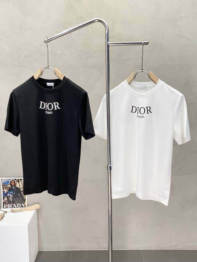 dior Exclusive Supply Of New Original Men's Casual Short-Sleeved High-End Cus