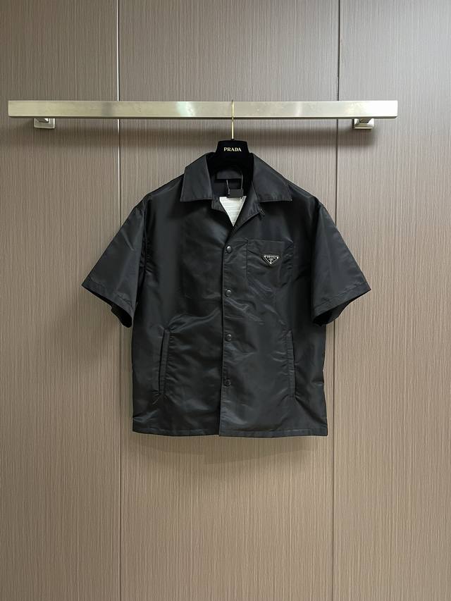 prada Recycled Nylon Short-Sleeved Shirt Uses The Brand's Iconic Recycled Nyl