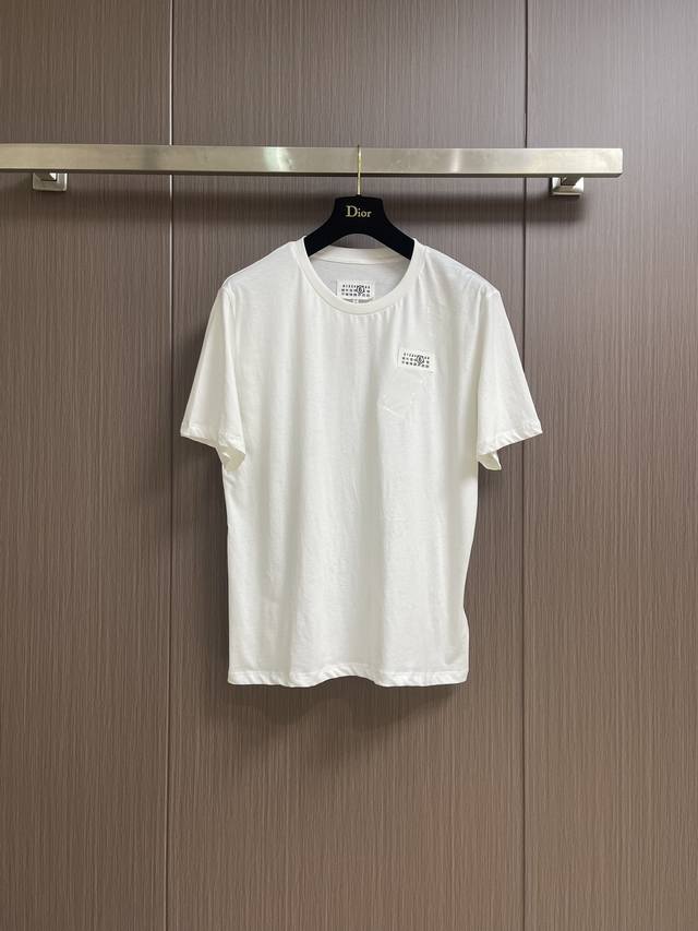 maison Margiela Mm6 Short-Sleeved T-Shirt With Tape Label. Custom-Made Gm2 Co