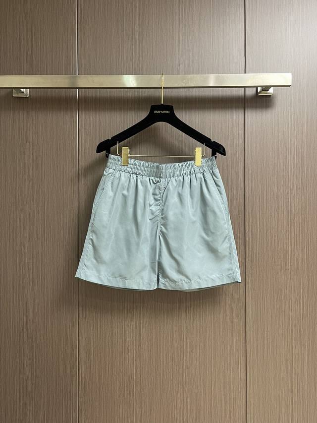 lv 2025Ss New Beach Shorts Quick-Drying Technology Fabrics Full Damier Emboss