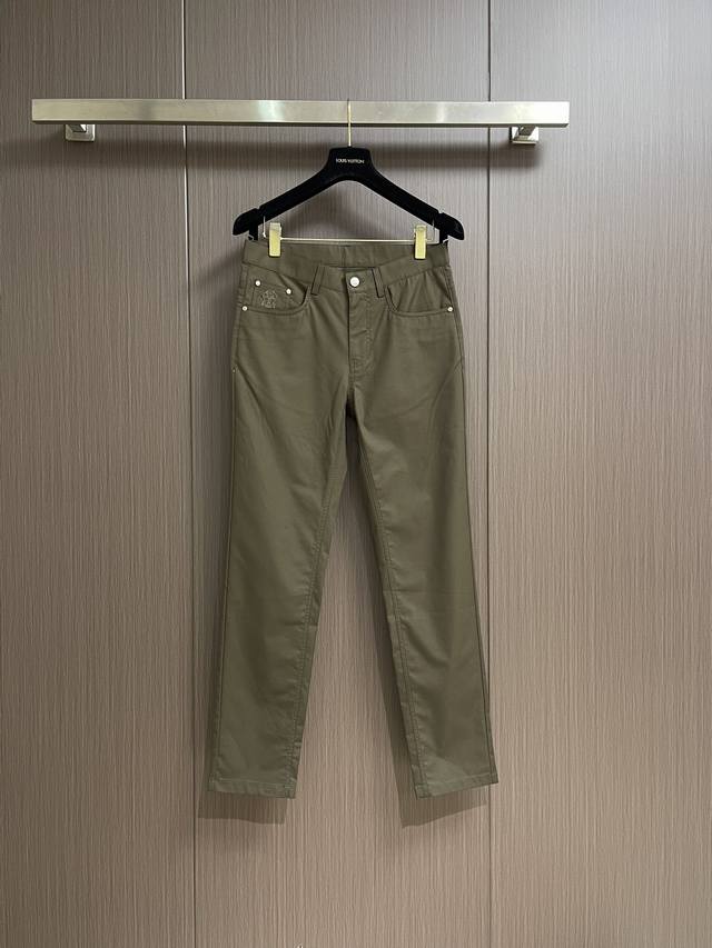 brunellocucinelli Bc Men's Casual Pants 2025Ss Early Spring New Lining Perfec