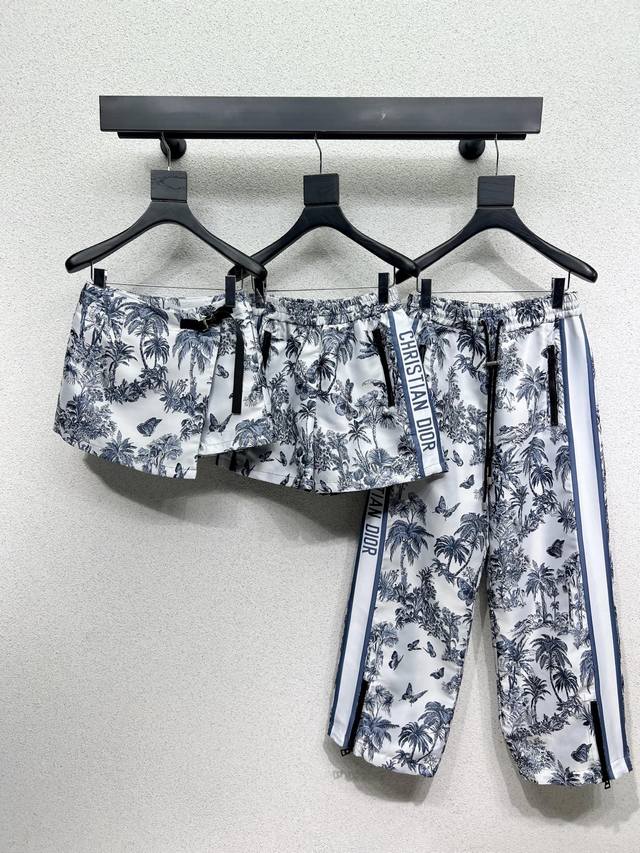 d's Series Of Butterfly Jacquard Casual Trousers. The Jacquard Version Is Gre