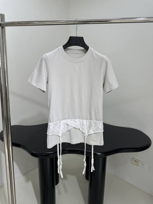 New Lingerie Distressed White Stretch Jersey T-Shirt Custom Stretch Jersey Fabri
