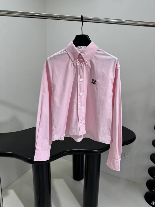 Spring And Summer New Poplin Shirt Made From Cherry Blossom Pink Poplin Fabric E