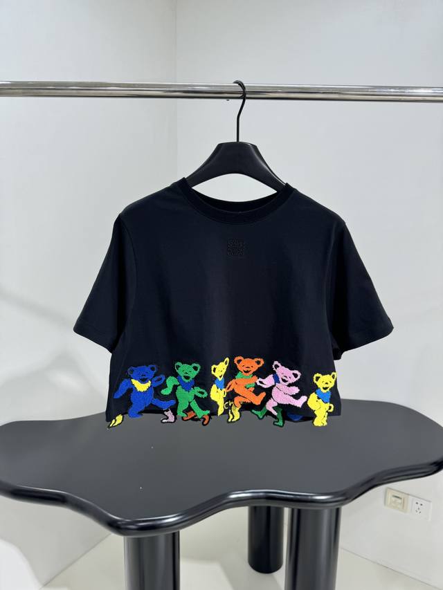x Grateful Dead New Collaboration Colorful Bear T-Shirt Lightweight Cotton Cr