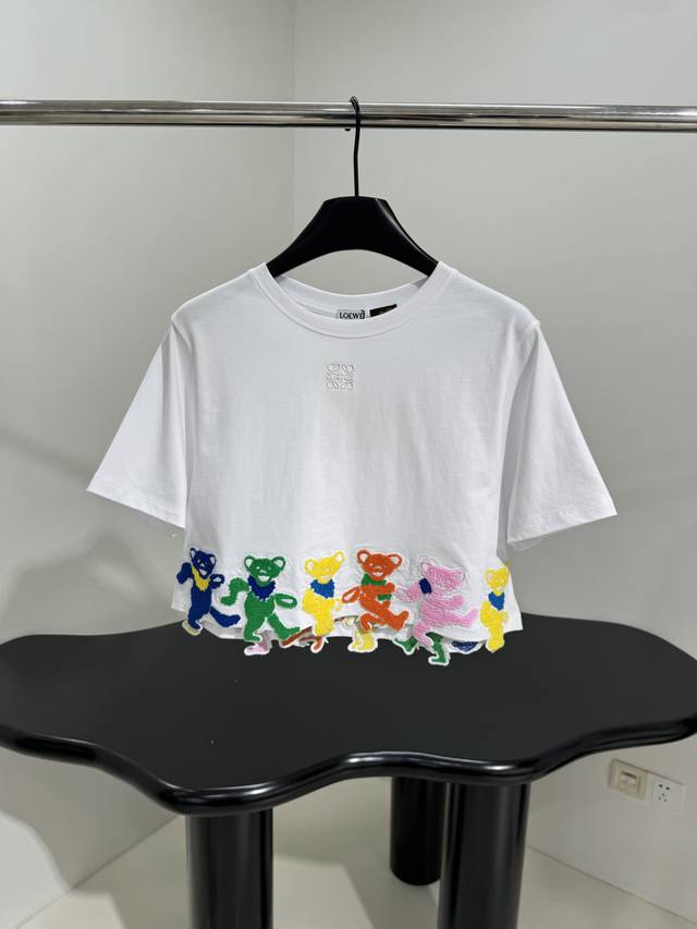x Grateful Dead New Collaboration Colorful Bear T-Shirt Lightweight Cotton Cr