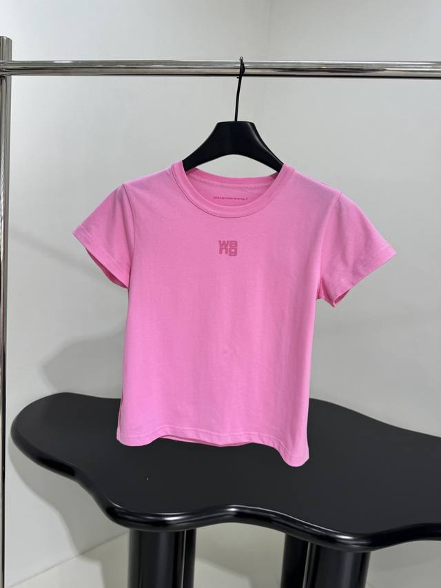 New Arrival Foam Logo Jersey Short T-Shirt Cotton Jersey Fabric Decorated With F