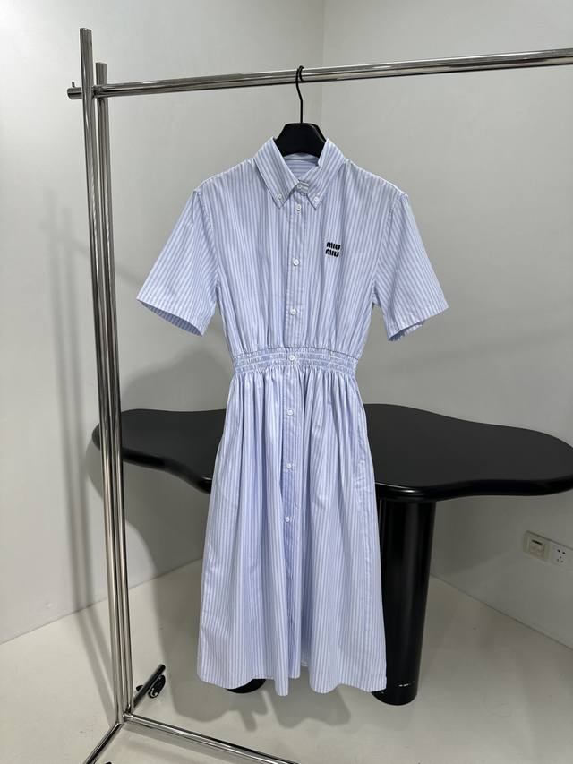 25 New Cotton Striped Dress Classic Cotton Shirting Fabric Embroidered With B