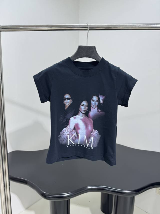 New Kim Kardashian Celebrity Series Slim Fit Women's T-Shirt Homologous Plain Ya