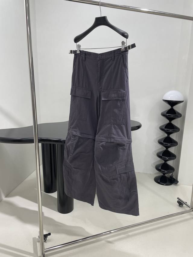 New Flared Cargo Cotton Cargo Trousers Customized Small Check Yarn-Dyed Cotton L