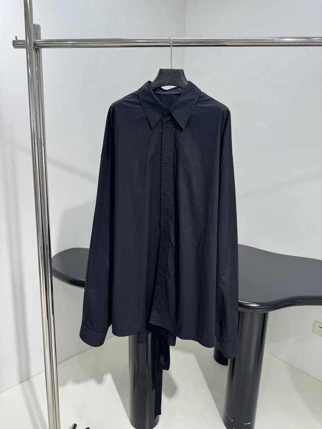 New Lace-Up Lace-Up Shirt Homologated Poplin Cotton Fabric Custom-Dyed Webbing F