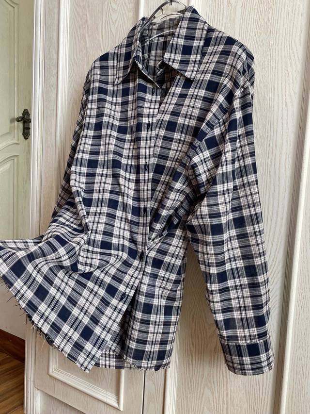 Korean Style With Korean Style~ 100% Fine Cotton Material, Color-Dyed Plaid, Fri