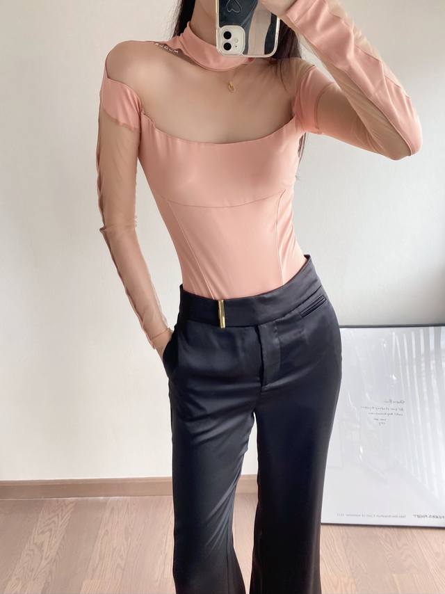 New Mesh Patchwork Jumpsuit Sml
