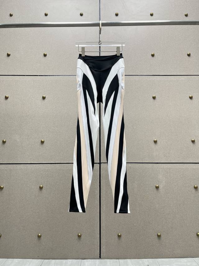 New Four-Color Color Matching Line Leggings Sml