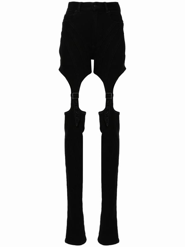 mugle*Heavy Stitching Washed Denim Cotton Two Colors Sml