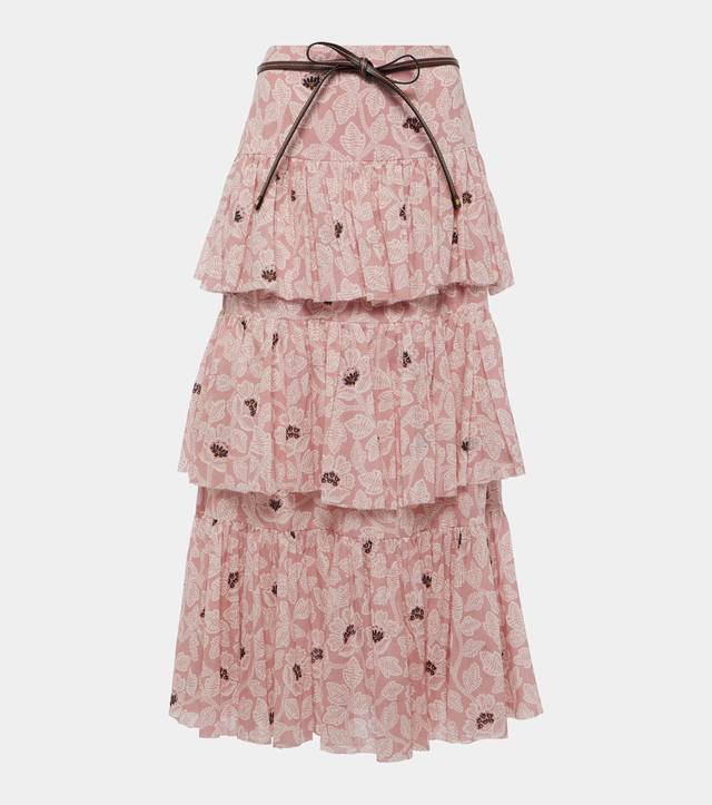Printed Cake Skirt Cotton Sml