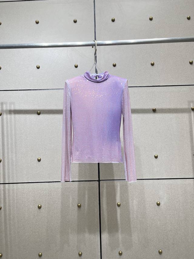 New Gradient Printing Hot Diamond Top Whole Piece Hot Diamond Double Layer Mesh