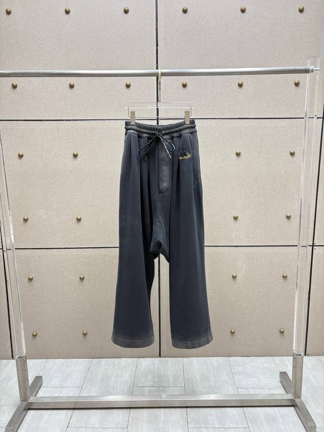 vivienne* Washed Old Embroidered Trousers Cotton Sml