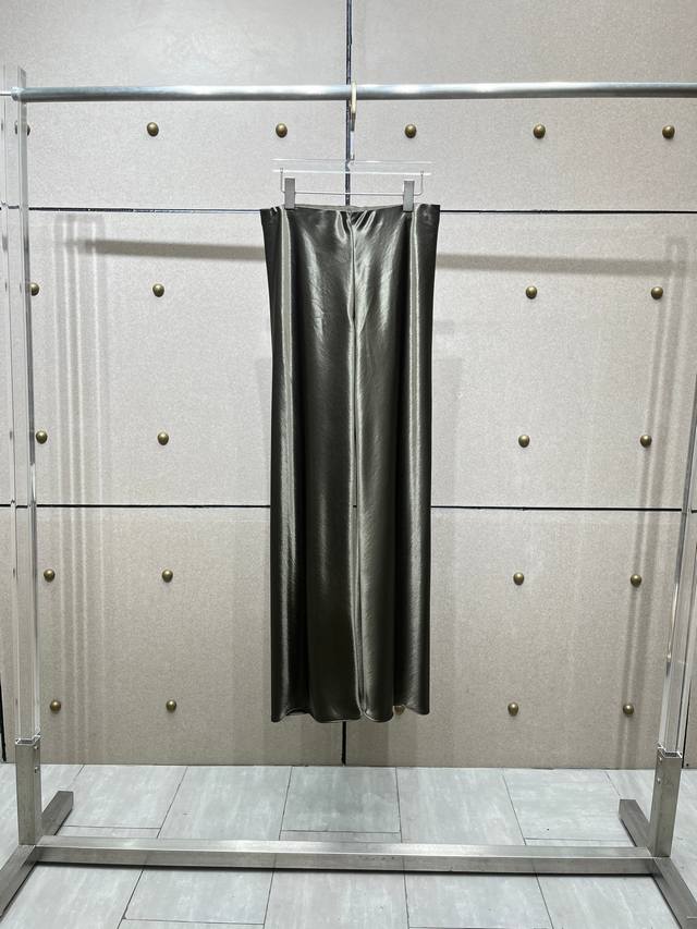 vinc Satin Straight Pants Simple And Textured Two-Color Sml