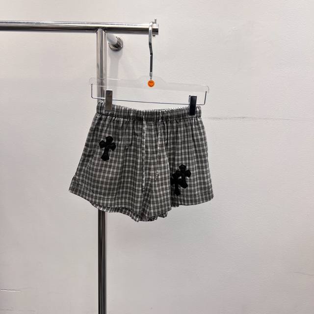 92110120 Chrome Hearts Shorts New Chrome Hearts New Plaid Shorts Ready-To-Wea