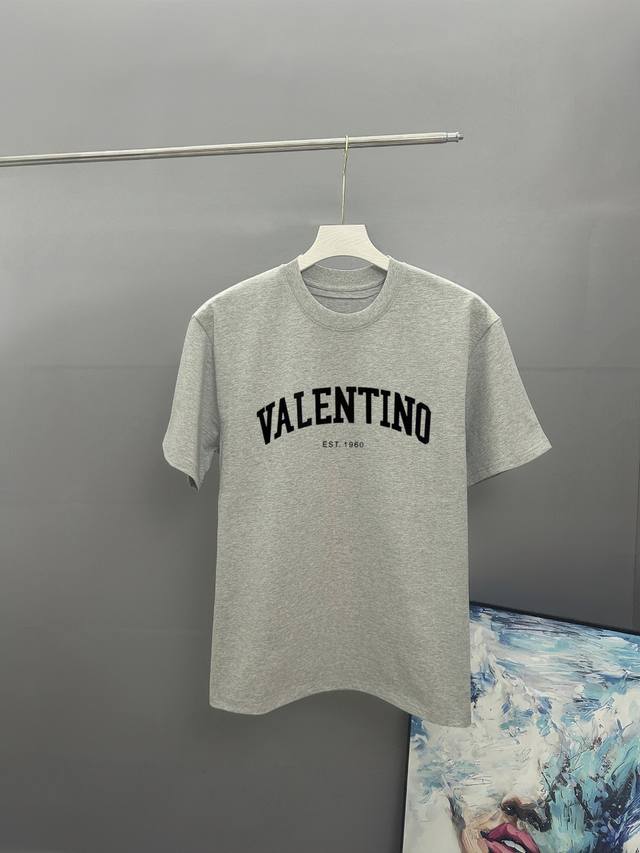 valentno Valentino 2025 Spring And Summer Classic Printed Round Neck Short Sl