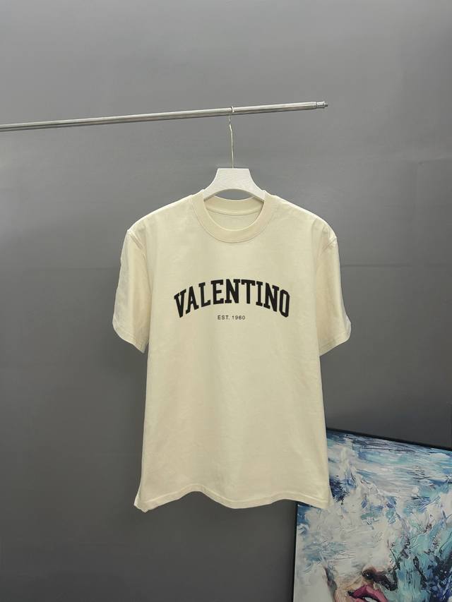 valentno Valentino 2025 Spring And Summer Classic Printed Round Neck Short Sl