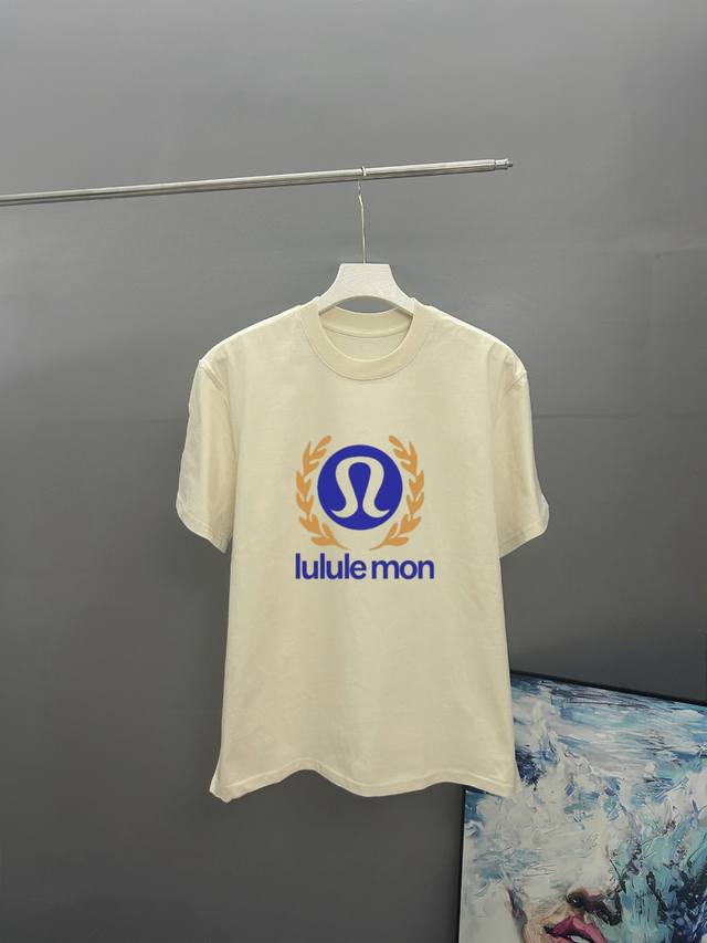 lululemon 2025 Spring/Summer Classic Print Round Neck Short-Sleeved T-Shirt U