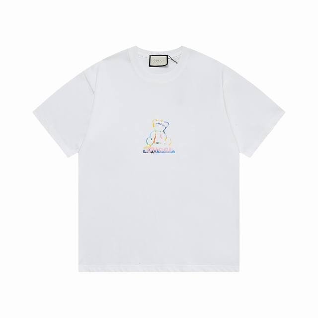 gucci New T-Shirt In Stock Gucci Logo Print Reverse Label Design On The Back