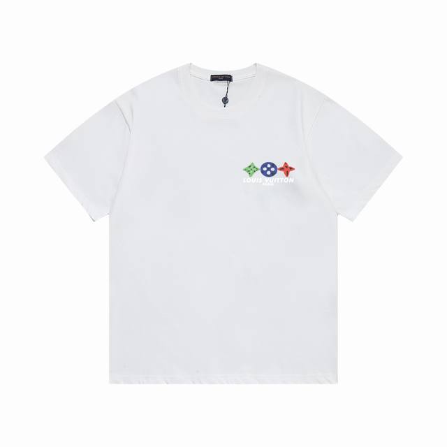 lv New Lvjia T-Shirt With Lv Logo Printed On The Back. 1:1 High Quality 100%