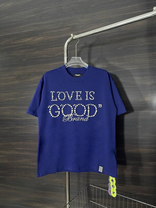 Style No. He231 Goodbrand - Letter Beaded Embroidery Round Neck Short Sleeves Th