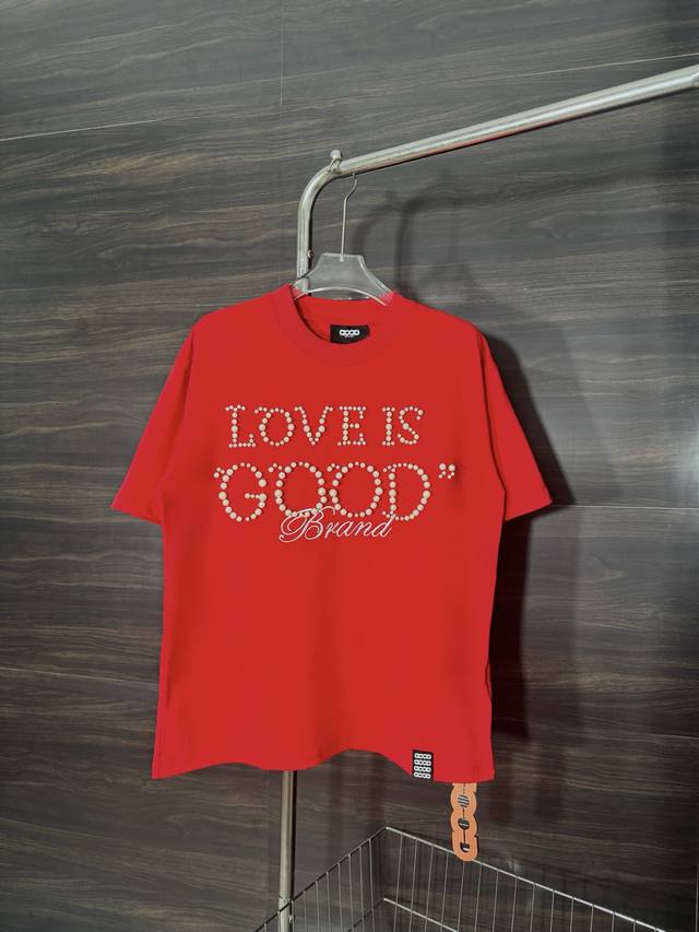 Style No. He231 Goodbrand - Letter Beaded Embroidery Round Neck Short Sleeves Th
