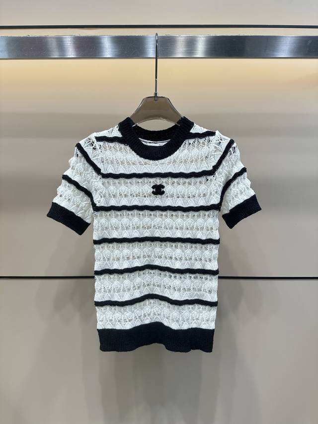 Style No.:82838 Chane 25 Summer New Hollow Mesh Knitted Short Sleeves