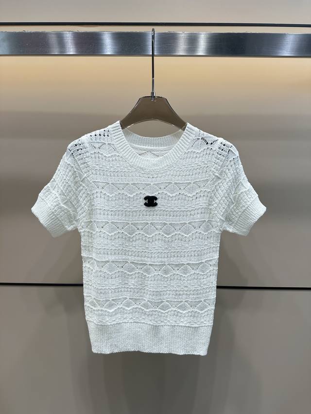 Style No.:82837 Chane 25 New Summer Specific Yarn Knitted Short Sleeves