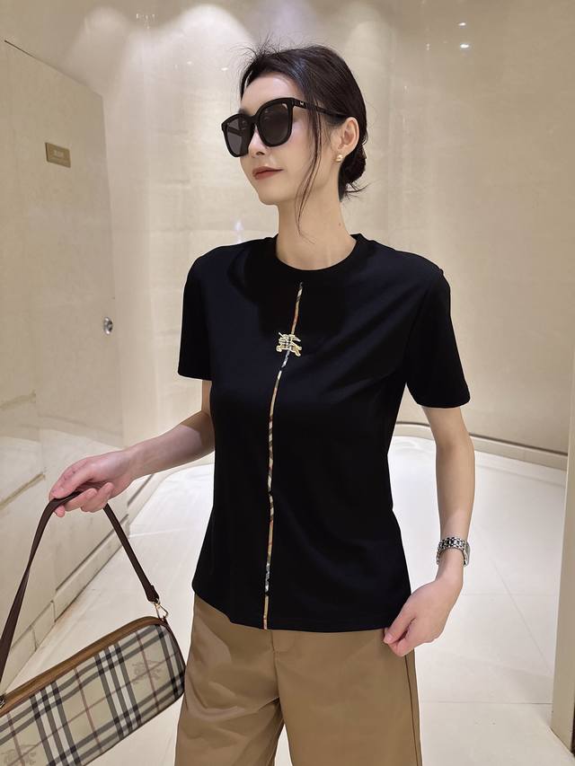 b Home B New Round Neck Short Sleeve T-Shirt Style Number: 62140 Black White