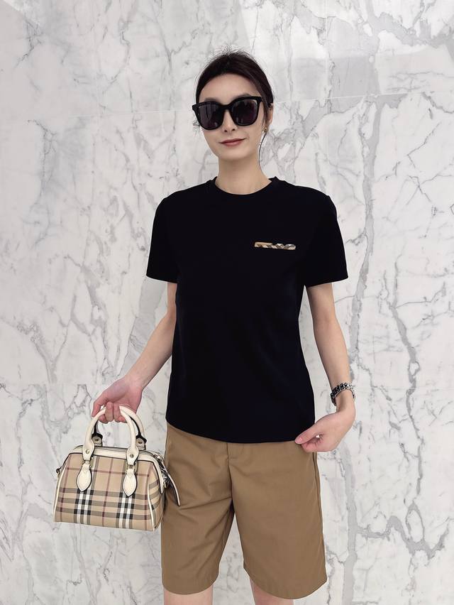 b Home B New Round Neck Short Sleeve T-Shirt Style Number: 62139 Black White