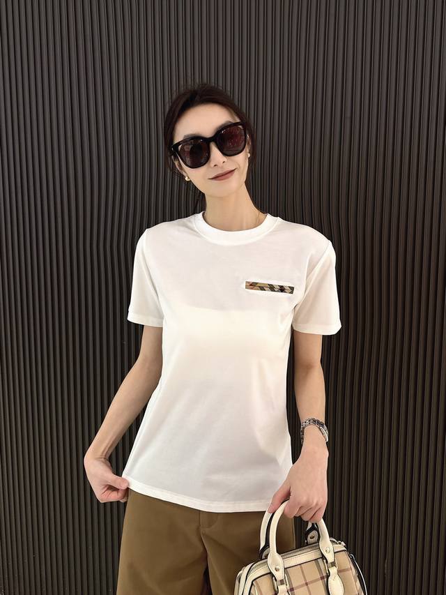 b Home B New Round Neck Short Sleeve T-Shirt Style No.: 62139 Black White Apr