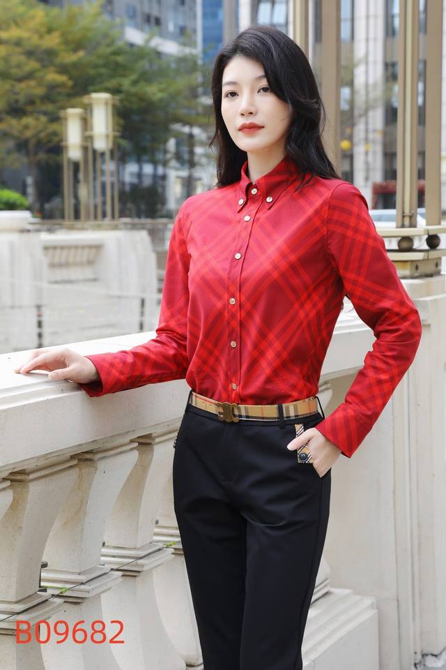 b Home B New Shirt High Quality Plaid Fabric 09682 S Ml Xl Xxl