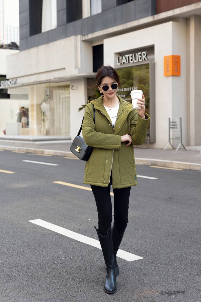 b Short Cotton Coat Style No. F2428 Color Brown Black Green Size Sml-Xl-Xxl