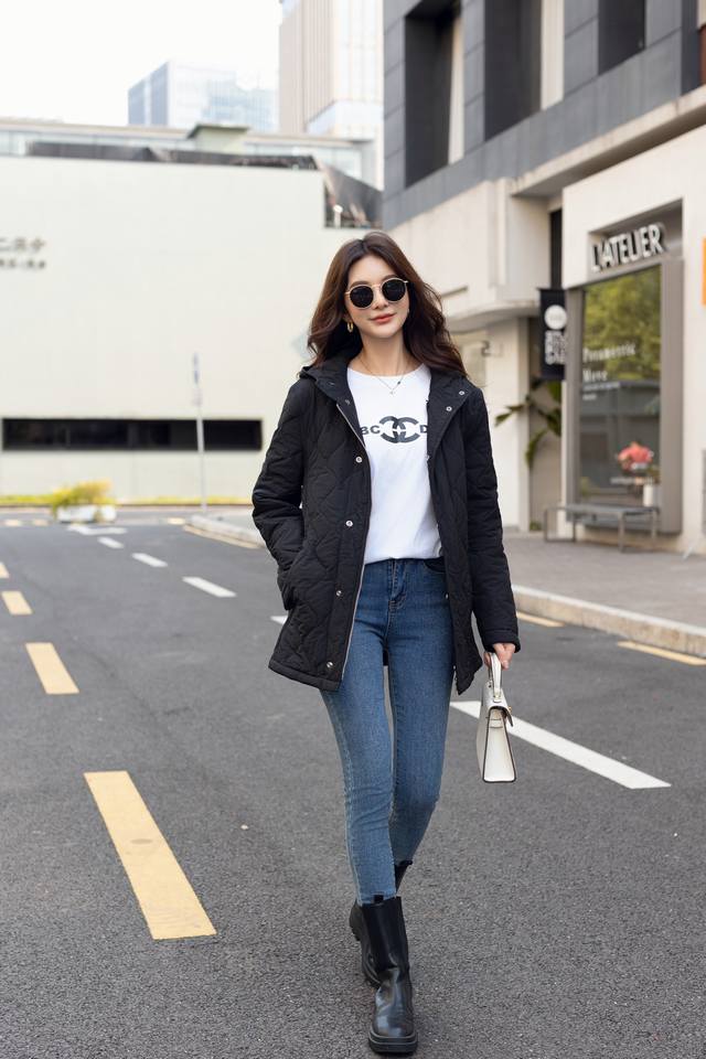 b Short Cotton Coat Style No. F2428 Color Brown Black Green Size Sml-Xl-Xxl