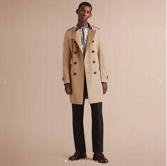 Men's B Autumn And Winter New Style - Original Trench Coat With Slim Fit, The Ov
