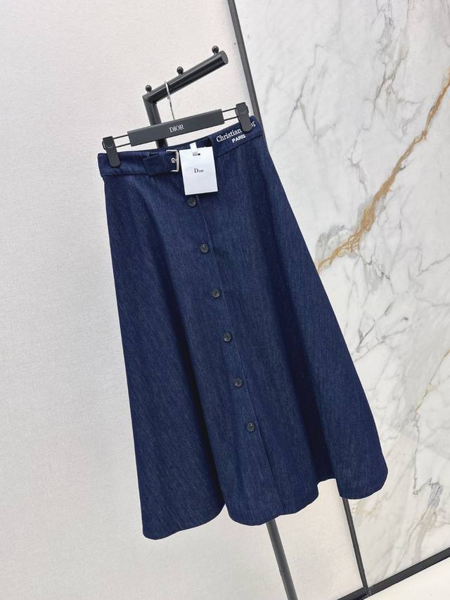 New Models On Sale 25Ss New Letter Belt Denim Skirt Fabric Is Soft And Comfortab