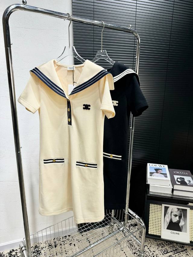 New Models On Sale 25Ss New Super Navy Style Dress Age-Reducing Weapon Straight