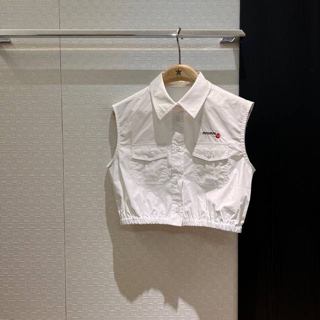 New Release 25Ss New Suit Miu Small Sailboat Logo Letter Embroidery Workwear Poc