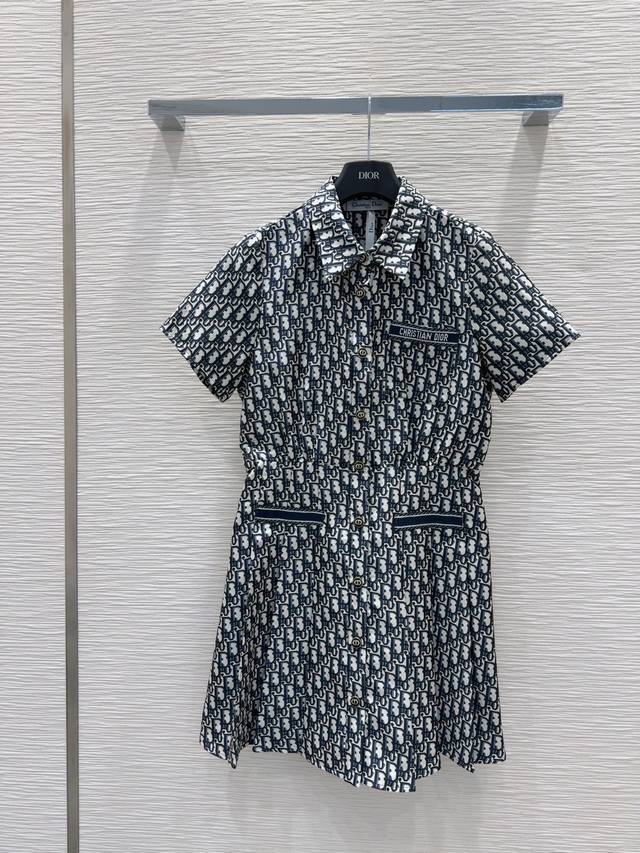 96615# Christian Dio* 2025Ss New Dress Low-Key Luxury Three-Dimensional Tailo