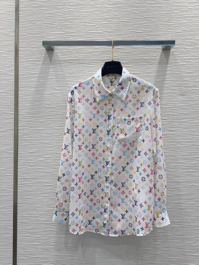 96696# Louis Vuitto* 2025Ss New Shirt Slightly Transparent, Fashionable, Care